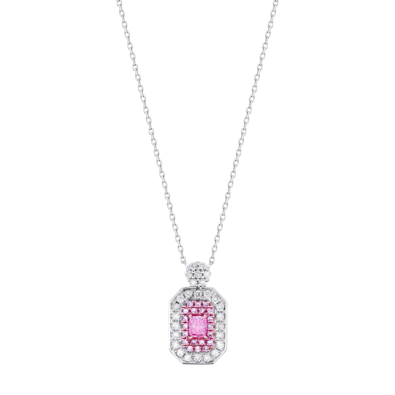 Flamina Pink Diamond Necklace